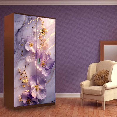 MKP Almira Vinyl Decorative Maroon Wallpaper(L x W: 183 cm x 86 cm)