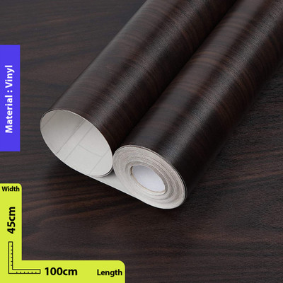 SV collections Vinyl Decorative Brown Wallpaper(L x W: 1000 cm x 45 cm)