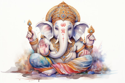 illusion Vinyl Religious Multicolor Wallpaper(L x W: 121 cm x 91 cm)