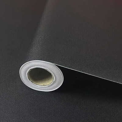 Wolpin Vinyl Classics Black Wallpaper(L x W: 45 cm x 300 cm)