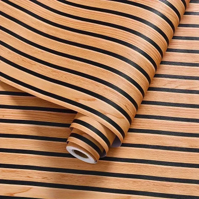 KAAF Vinyl Classics Brown Wallpaper(L x W: 1000 cm x 45 cm)