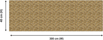 Guru Production Vinyl Decorative Brown Wallpaper(L x W: 250 cm x 41 cm)