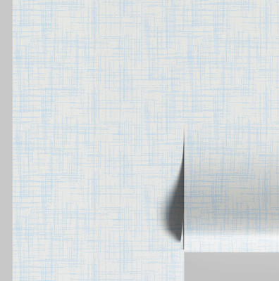 S4Sassy Vinyl Decorative Blue, White Wallpaper(L x W: 609 cm x 63 cm)