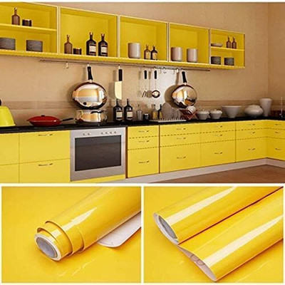 zeepzone Abstract Yellow Wallpaper(142 cm x 60 cm)