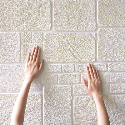 Peijinsart Vinyl Classics White Wallpaper(L x W: 70 cm x 70 cm)