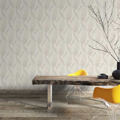 Guru Production Vinyl Abstract Beige Wallpaper(L x W: 1000 cm x 45 cm)