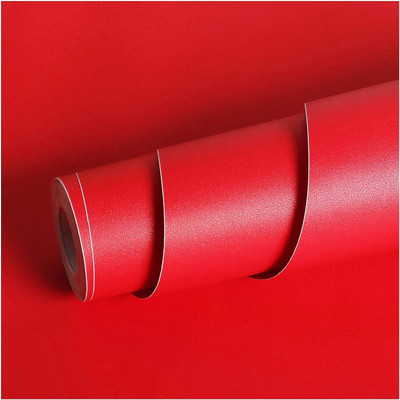 SUPERFAB Decorative Red Wallpaper(167.64 cm x 60 cm)