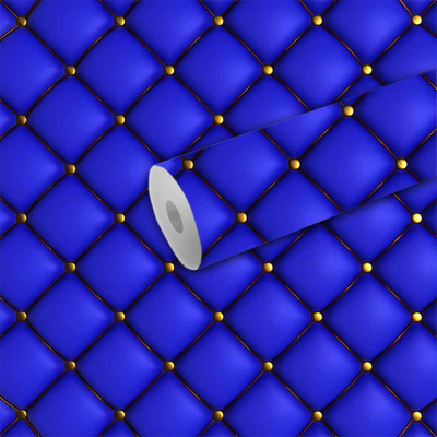 B N PRINT Abstract Blue Wallpaper(244 cm x 40 cm)