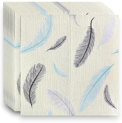 Krinmay Vinyl Classics White Wallpaper(L x W: 77 cm x 70 cm, Pack of 3)