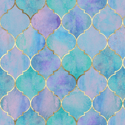 PrintCrown Architecture Blue Wallpaper(244 cm x 41 cm)