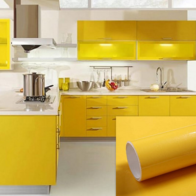 WELLSHIP Abstract Yellow Wallpaper(190.5 cm x 35 cm)