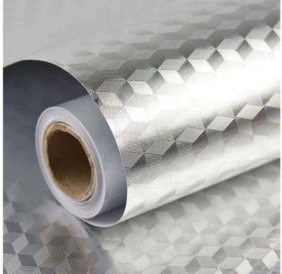 TRK IMPEX Classics Silver Wallpaper(200 cm x 60 cm)