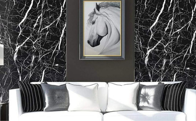 Glowee Architecture Black Wallpaper(200 cm x 60 cm)