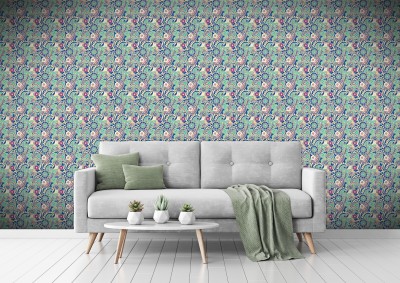 homeberry Decorative Multicolor Wallpaper(45 cm x 5 cm)