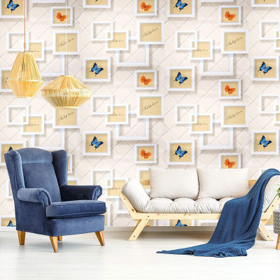 WallBerry Vinyl Abstract Multicolor Wallpaper(L x W: 500 cm x 40 cm, Pack of 3)