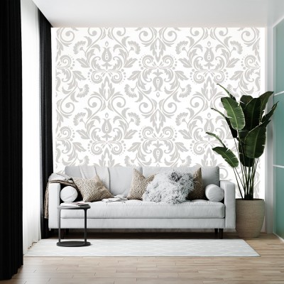 BRITISH TERMINAL Abstract White Wallpaper(200 cm x 35 cm)