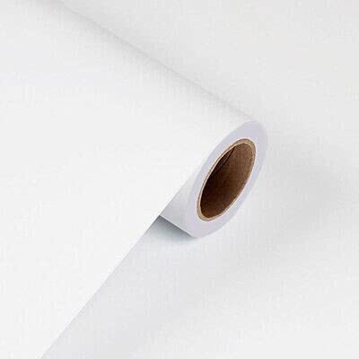 WELLSHIP Vinyl Abstract White Wallpaper(L x W: 190.5 cm x 60 cm)