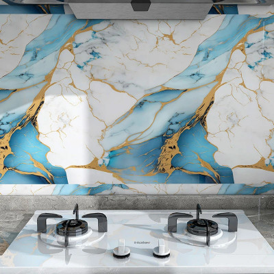 AURORA SHOPPE Vinyl Architecture Multicolor Wallpaper(L x W: 600 cm x 45 cm)