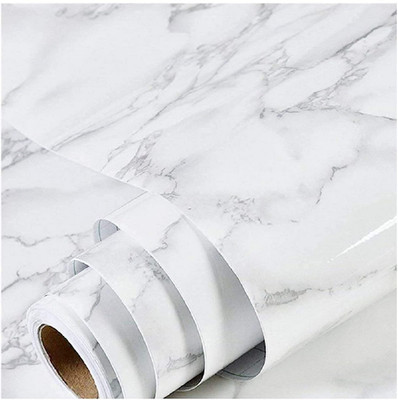 ORIDOR Abstract White Wallpaper(200 cm x 60 cm, Pack of 3)