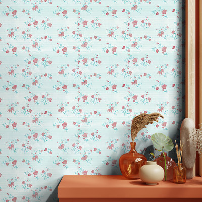 Asian Paints Vinyl Floral & Botanical Beige Wallpaper(L x W: 500 cm x 45 cm)