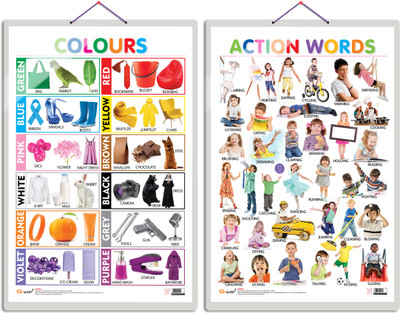 GO WOO Educational Multicolor Wallpaper(70 cm x 53 cm, Pack of 2)