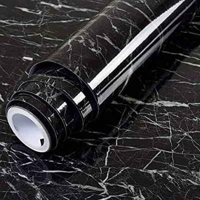 globalkart impex Decorative Black Wallpaper(200 cm x 60 cm, Pack of 2)