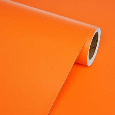 BOLOKA Vinyl Classics Orange Wallpaper(L x W: 60.96 cm x 152 cm)