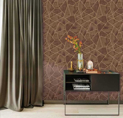 Design Studio Architecture Brown Wallpaper(1000 cm x 53 cm)
