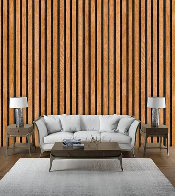 Guru Production Vinyl Abstract Brown Wallpaper(L x W: 200 cm x 45 cm, Pack of 2)