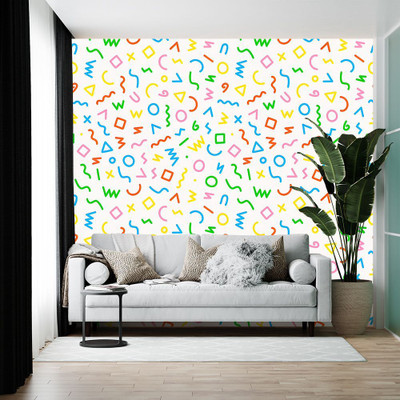 wallpics Vinyl Abstract Multicolor Wallpaper(L x W: 200 cm x 35 cm)