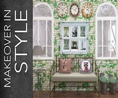 HABBY Vinyl Architecture Multicolor Wallpaper(L x W: 500 cm x 45 cm)