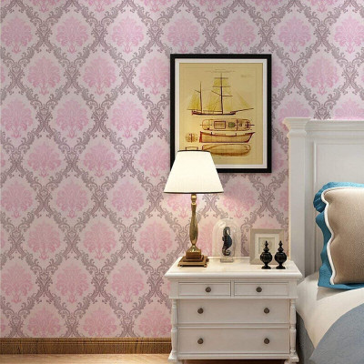NINTY Vinyl Abstract Pink Wallpaper(L x W: 100 cm x 45 cm)