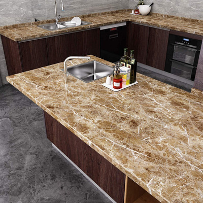 Six Sigma Vinyl Decorative Brown Wallpaper(L x W: 200 cm x 60 cm)
