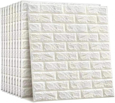 wewell Decorative White Wallpaper(79 cm x 77 cm)