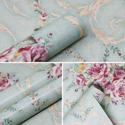 Decoreehouse Vinyl Abstract Green Wallpaper(L x W: 200 cm x 40 cm)