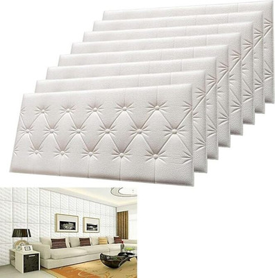 STETIX Fabric Architecture White Wallpaper(L x W: 70 cm x 35 cm)