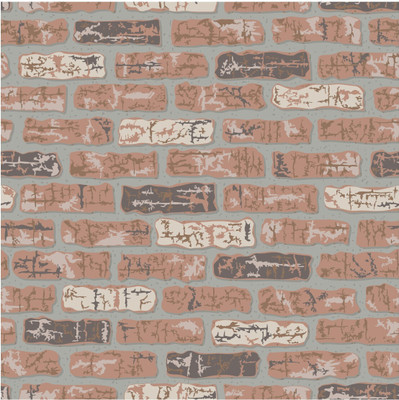 Guru Production Vinyl Architecture Multicolor Wallpaper(L x W: 250 cm x 250 cm)