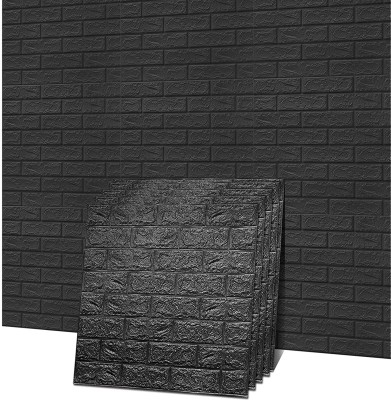 Rathod Mega Mart Decorative Black Wallpaper(70 cm x 70 cm)
