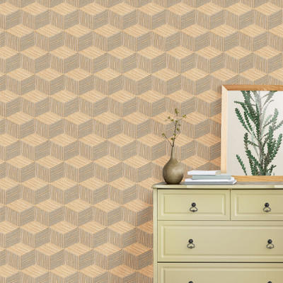 texoro Architecture Brown Wallpaper(230 cm x 41 cm)