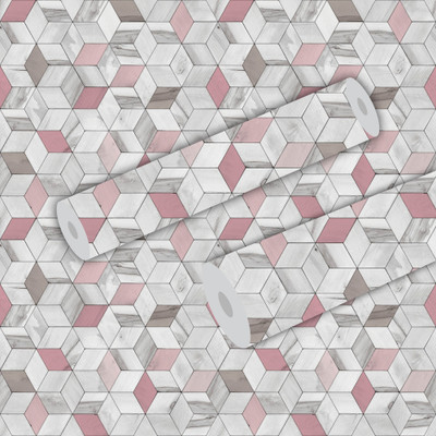 HPL Vinyl Abstract Multicolor Wallpaper(L x W: 122 cm x 41 cm)