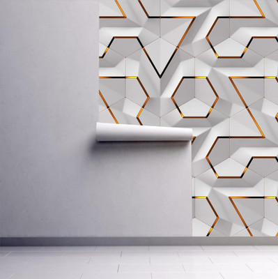 VYOM PVC Classics Multicolor Wallpaper(L x W: 45 cm x 500 cm)