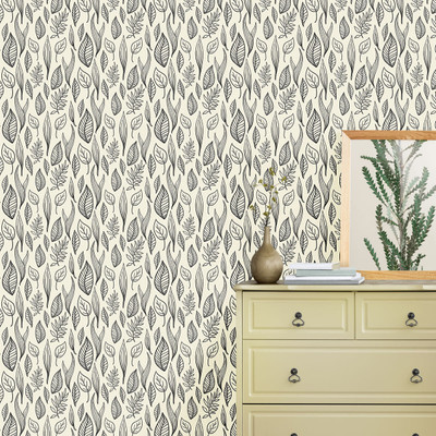 texoro Vinyl Architecture Beige Wallpaper(L x W: 230 cm x 41 cm)