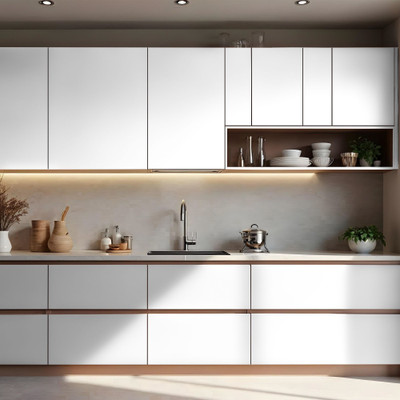 WallVibe Vinyl Abstract White Wallpaper(L x W: 30.48 cm x 182.88 cm)