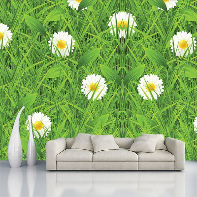 decorative india Vinyl Floral & Botanical Green, White Wallpaper(L x W: 228 cm x 40 cm)