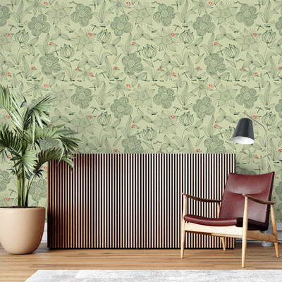 Guru Production Vinyl Abstract Multicolor Wallpaper(L x W: 1000 cm x 45 cm)