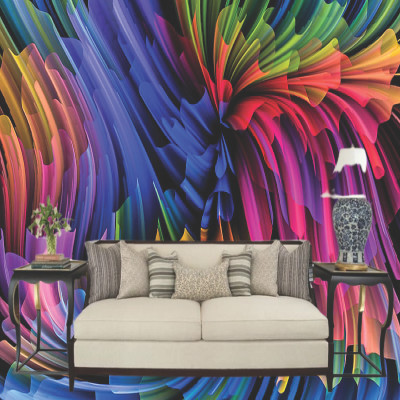 bpgraphics Vinyl Floral & Botanical Multicolor Wallpaper(L x W: 228.4 cm x 40.64 cm)