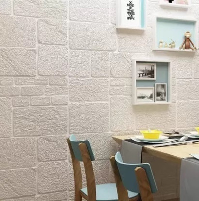 Diseno Vinyl Abstract White Wallpaper(L x W: 70 cm x 70 cm)