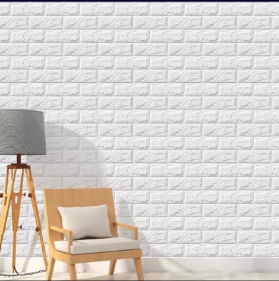 Vinaka Abstract White Wallpaper(70 cm x 77 cm)