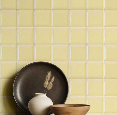 S4Sassy Vinyl Abstract Yellow Wallpaper(L x W: 914 cm x 63 cm)