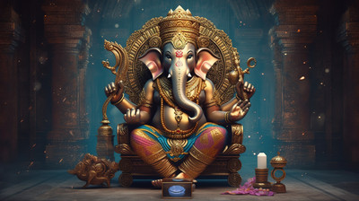 illusion Religious Multicolor Wallpaper(45 cm x 33 cm)